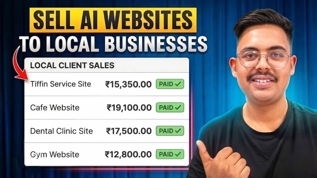 Sell AI websites to local businesses - Darsh Jain